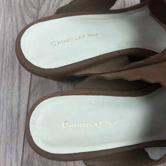 New nwot Chocolat Blu Wedges Bev Nubuck suede - Picture 7 of 10
